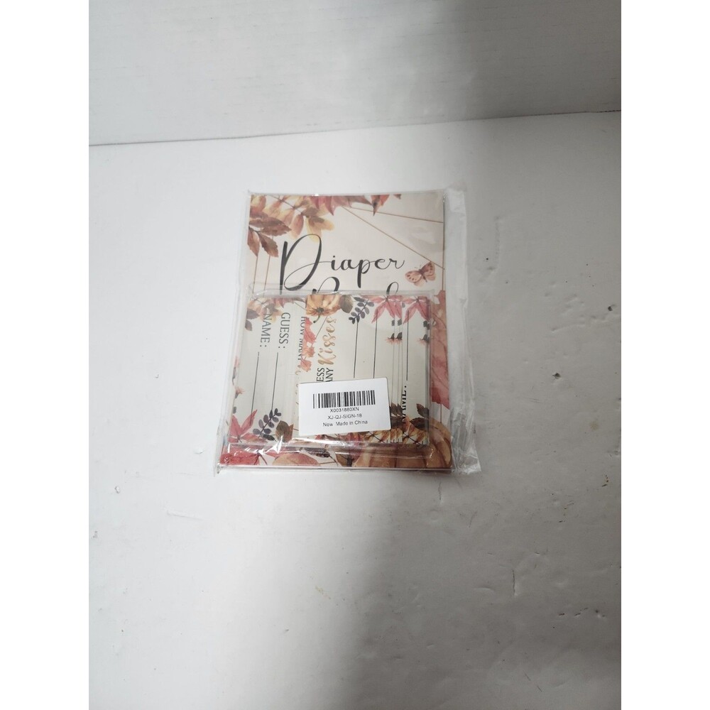 Diaper Raffle Cards